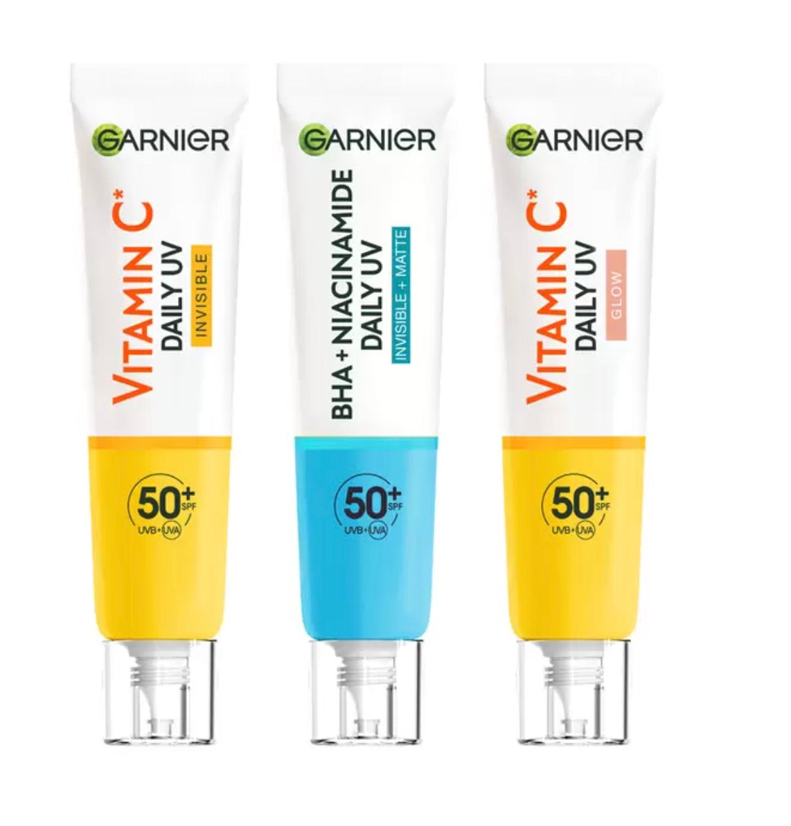 Garnier Daily UV Fluid SPF 50+ (Vitamin C, BHA & Niacinamide) set image 0