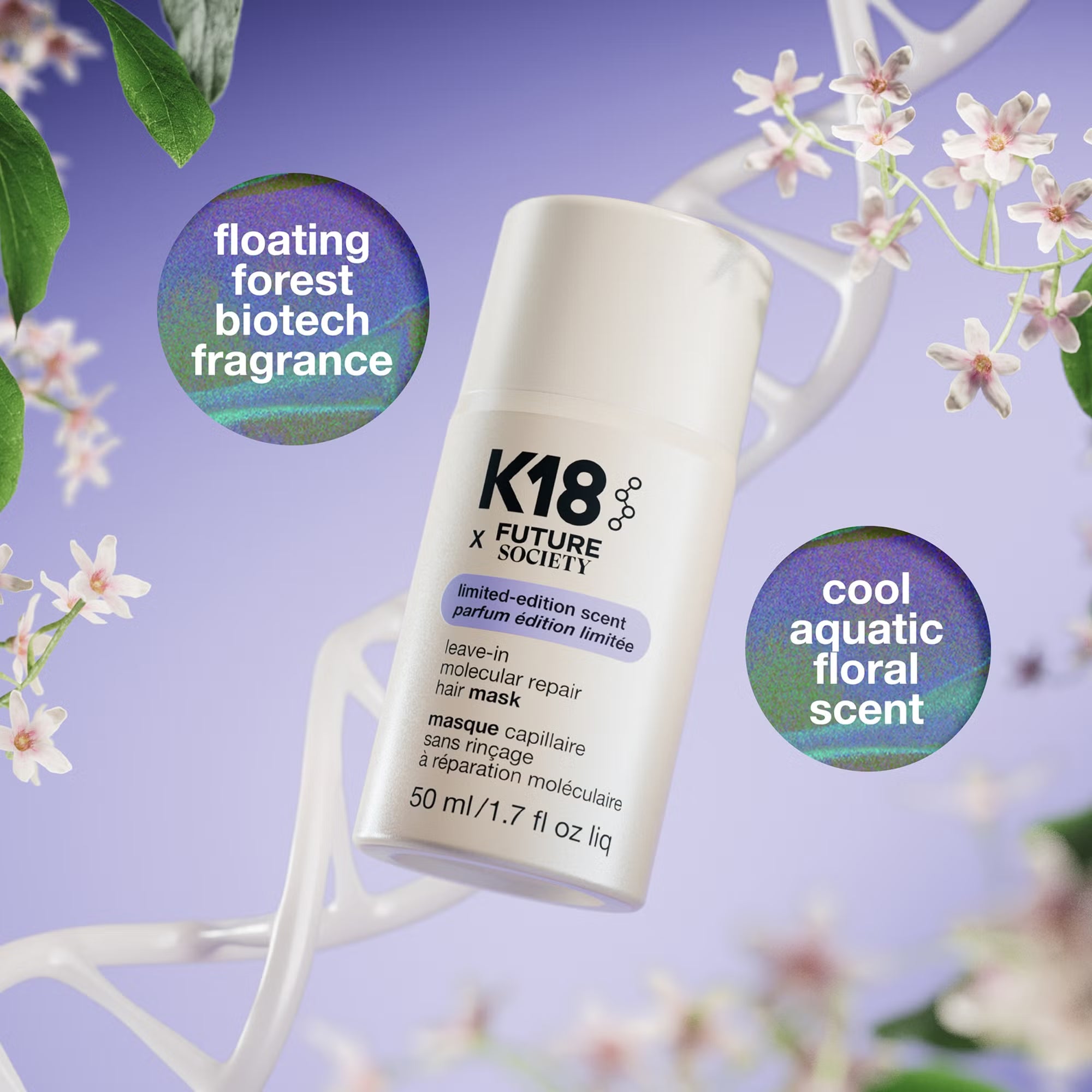 K18 x Future Society Molecular Repair Hair Mask 50ml image 2