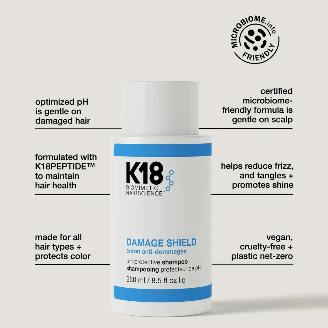 K18 DAMAGE SHIELD pH protective shampoo 250ml image 1