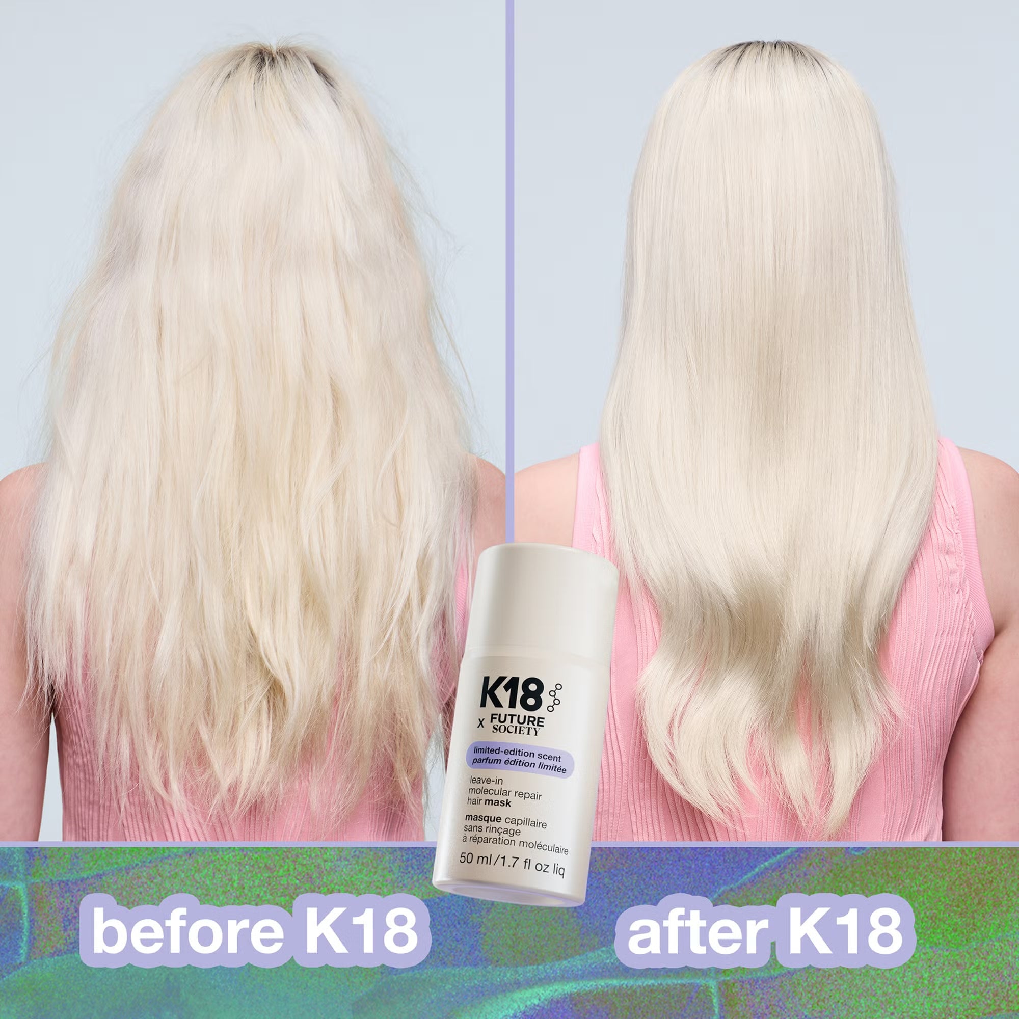 K18 x Future Society Molecular Repair Hair Mask 50ml image 6