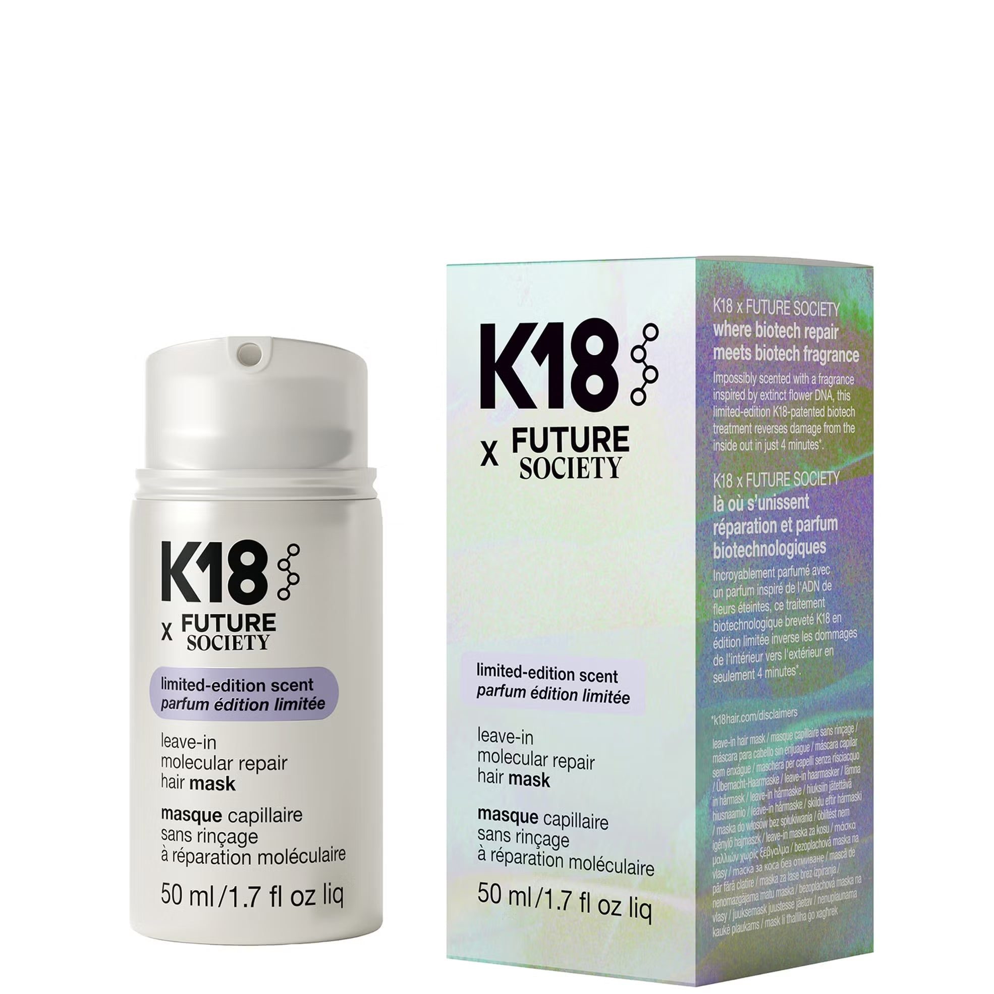 K18 x Future Society Molecular Repair Hair Mask 50ml image 0