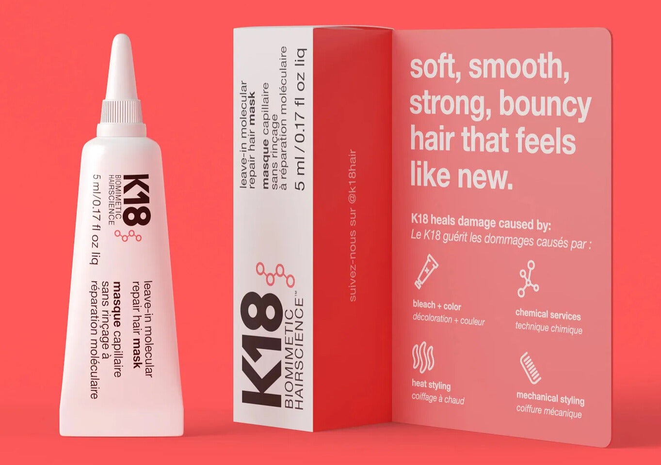 K18 Leave-in Molecular Repair Hair Mask 5ml image 0