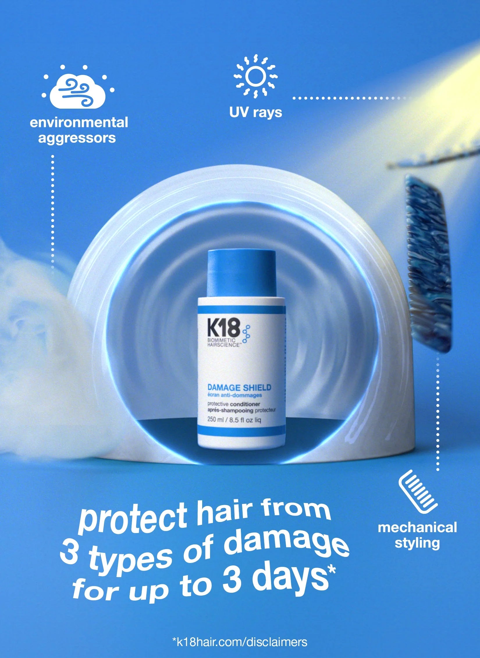 K18 DAMAGE SHIELD protective conditioner 250ml image 5