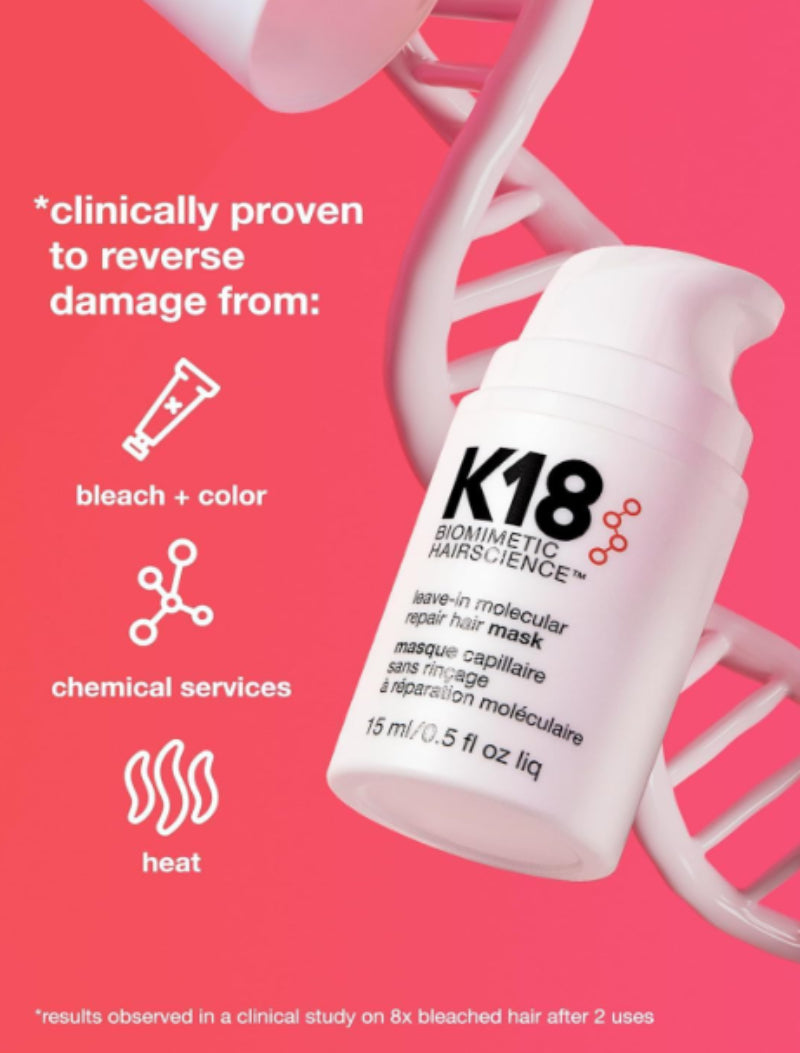 K18 Leave-in Molecular Repair Hair Mask 5ml image 2