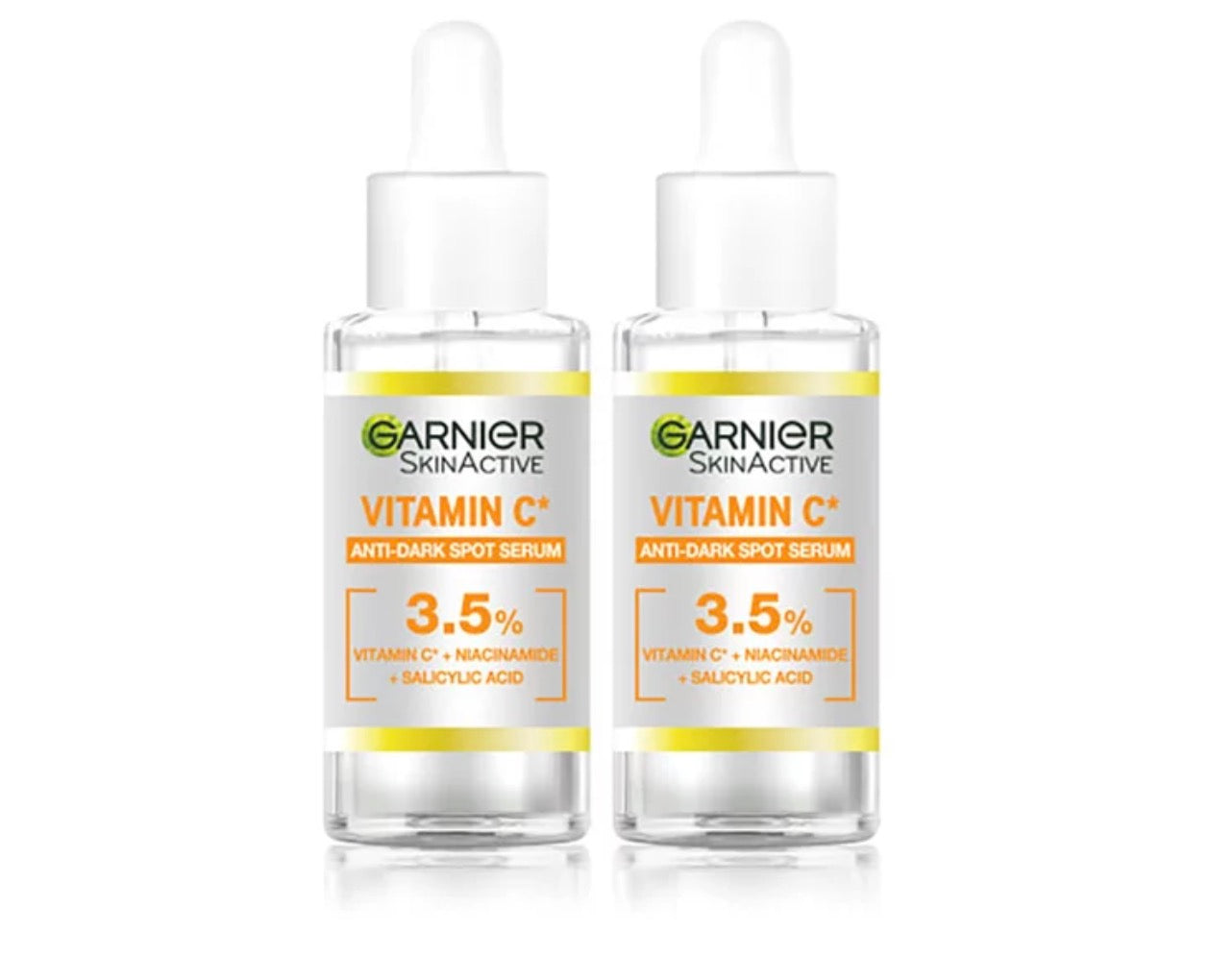 Garnier Vitamin C Anti-Dark Spot Brightening Serum (2 x 30ml) image 0