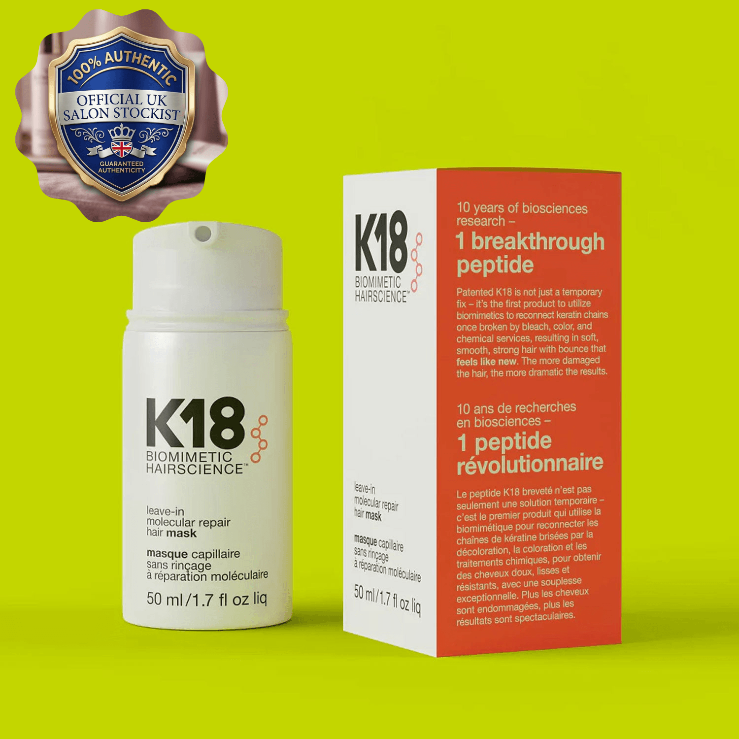 K18 Leave-in Molecular Repair Hair Mask 50ml image 1