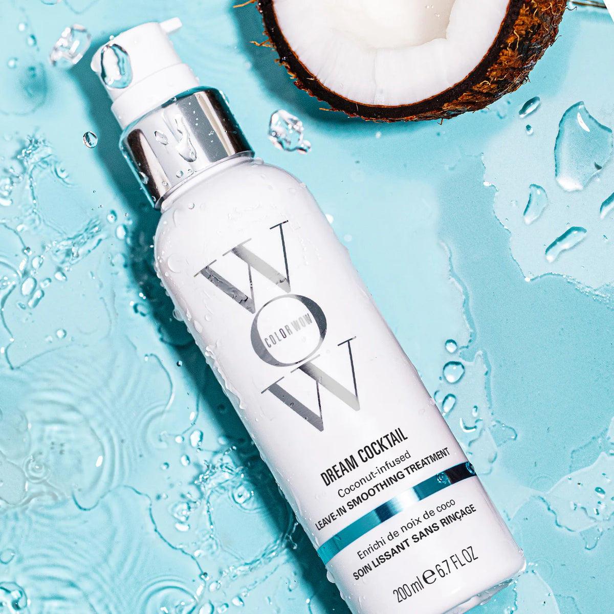 Color WOW Dream Cocktail Kale-Infused Leave-in Treatment 200ml bottle with a sleek design and vibrant label.