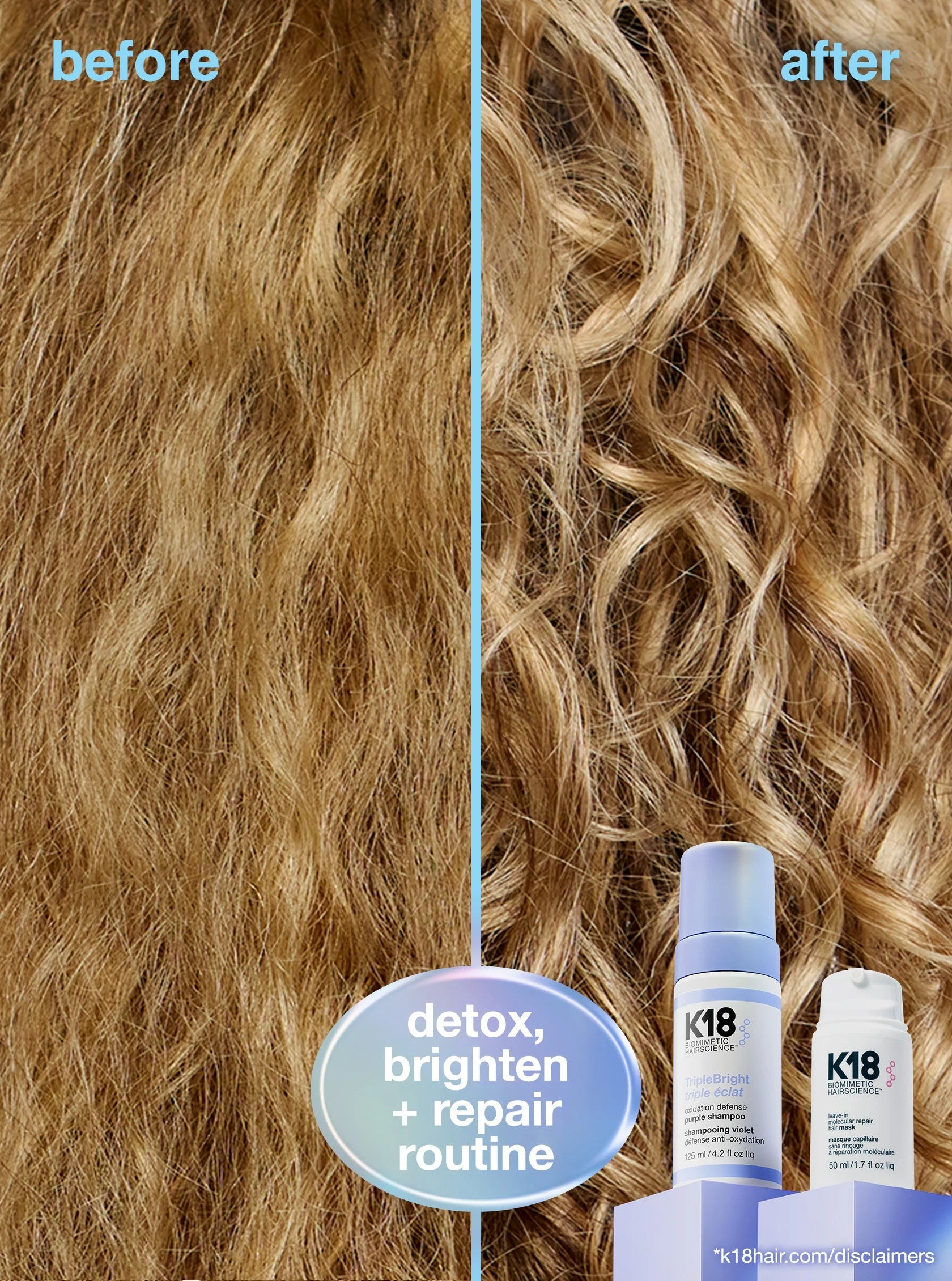 K18 TripleBright oxidation defense purple shampoo 125ml image 11