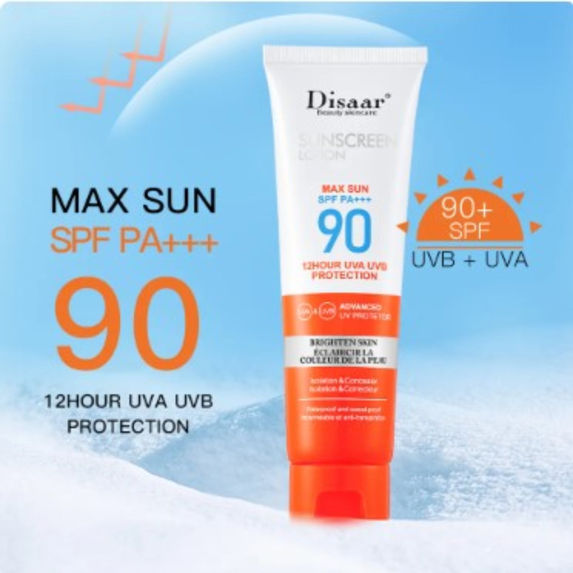 Disaar SPF 90 Sunscreen Long Lasting UV image 0
