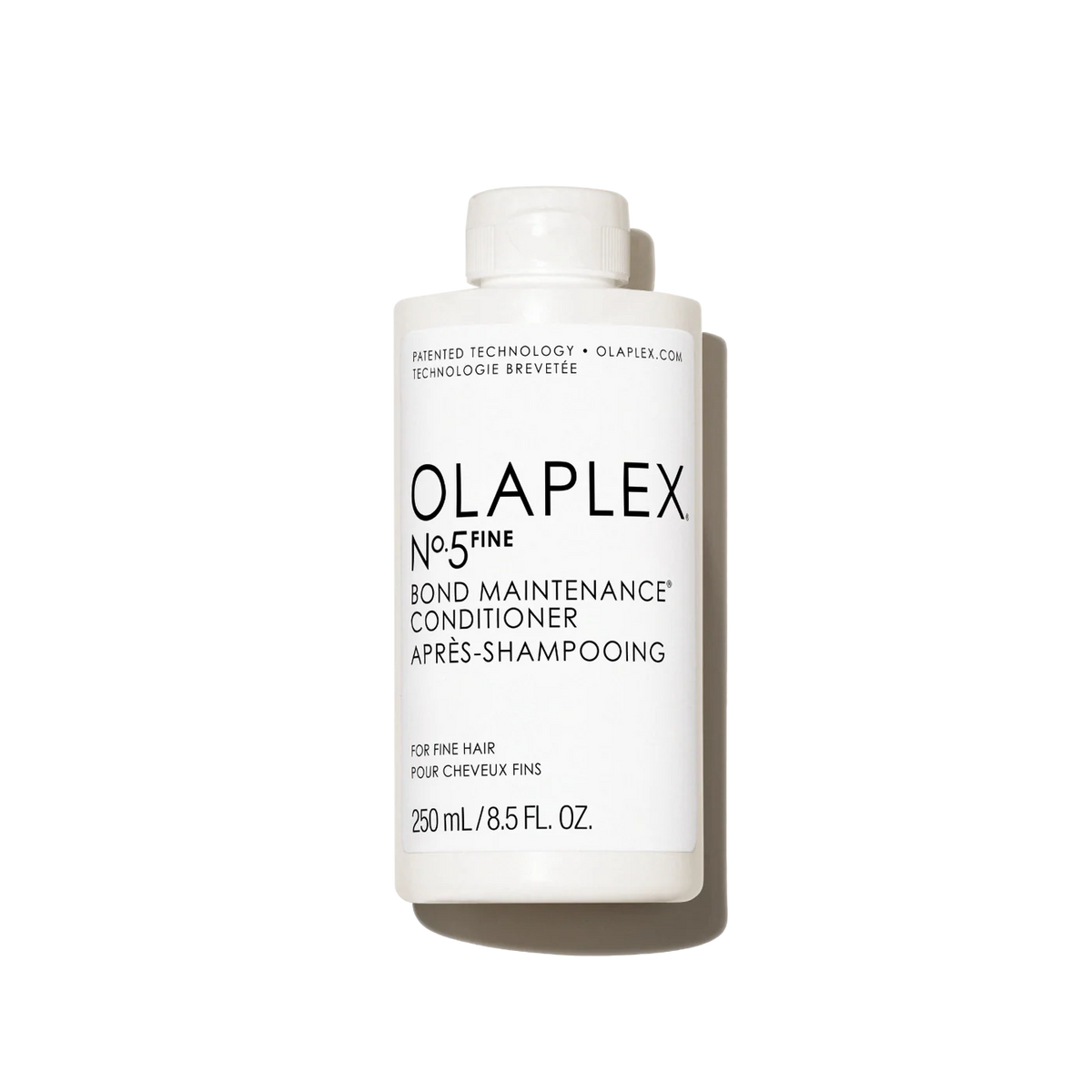 Olaplex No.5 Fine Bond Maintenance Conditioner 250ml bottle with label, designed for damaged or fine hair repair.