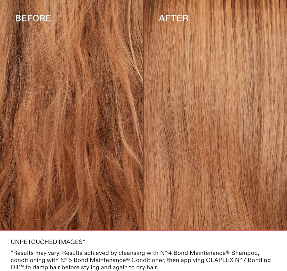 Olaplex No.7 Bonding Oil 30ml in a clear bottle with a pump dispenser, designed to add shine and repair to hair.